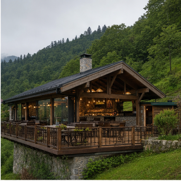 Concept restaurant and cafe